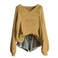 thumbnail image 1 of Texiao Fall Sweaters for Women,Women's Winter Warm Crewneck Long Sleeve Knit Pullover Sweater, 1 of 4