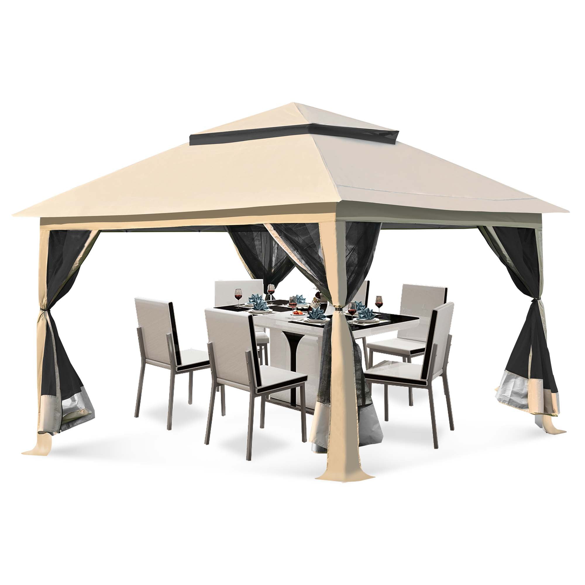 Texinpress 13 x13 ft Gazebo Tent Outdoor Pop up Gazebo Canopy Shelter