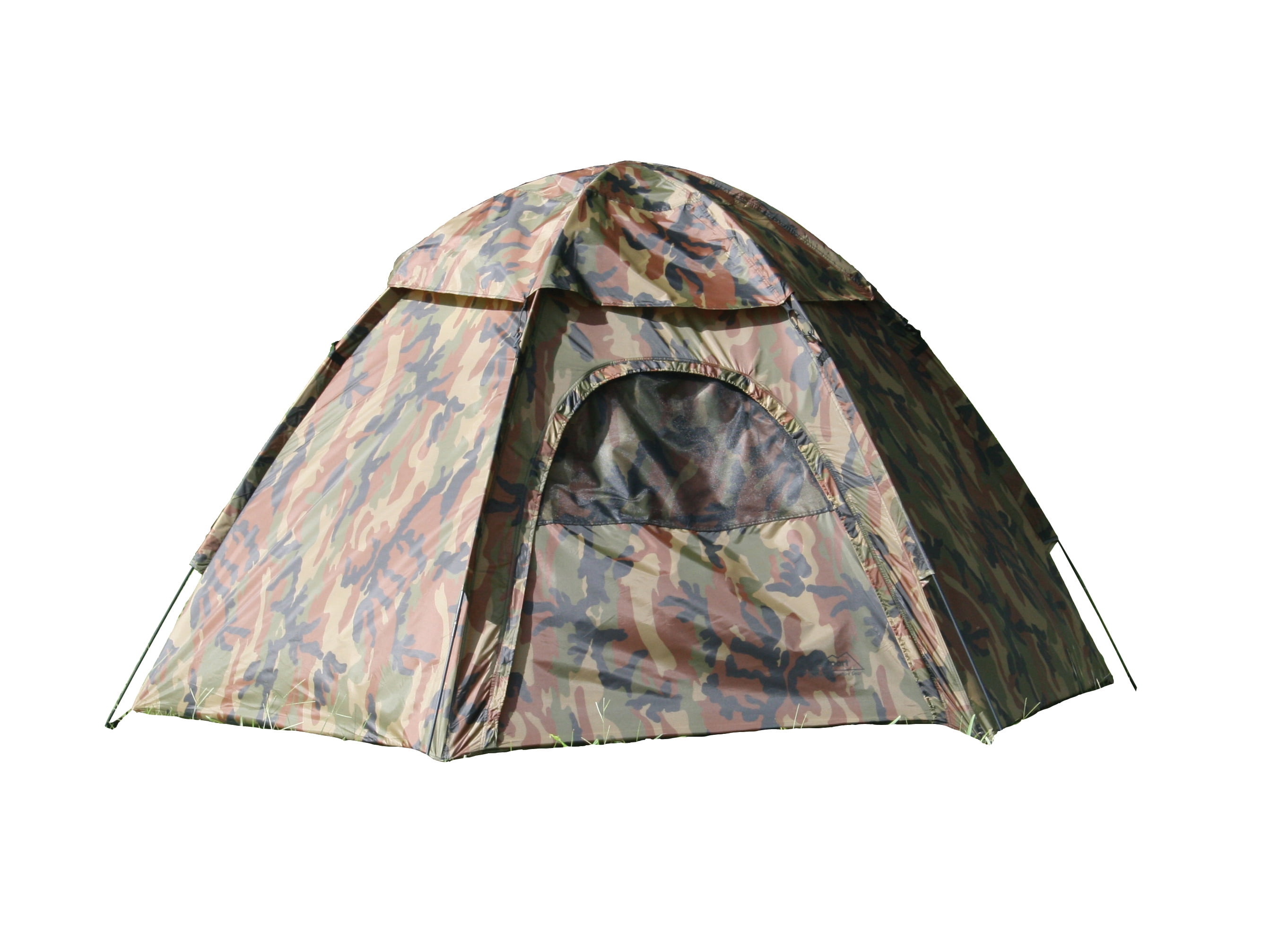 a.kamome ③ Texsport 01113 Hexagon 3-Person Camo Dome Tent 7' 8” x 6' 8” x 48
