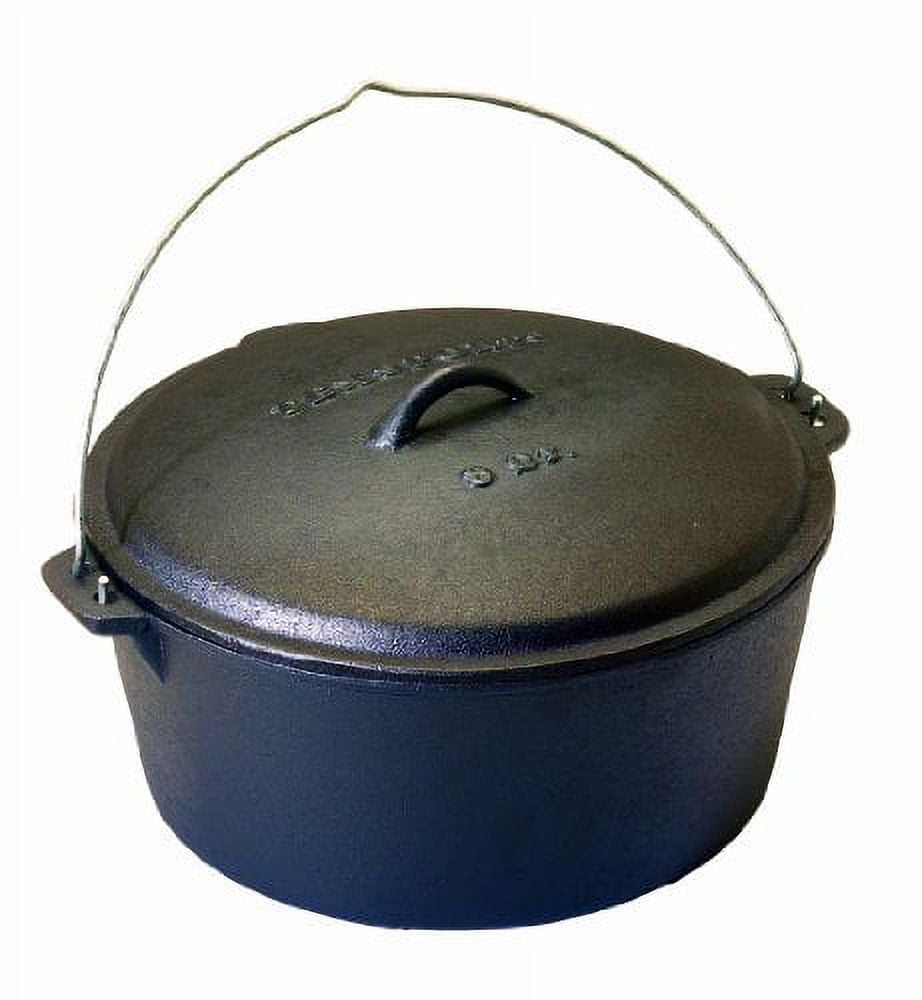 Texsport 14010 Dutch Oven Cast Iron Cook Ware 2 gal Nonstick