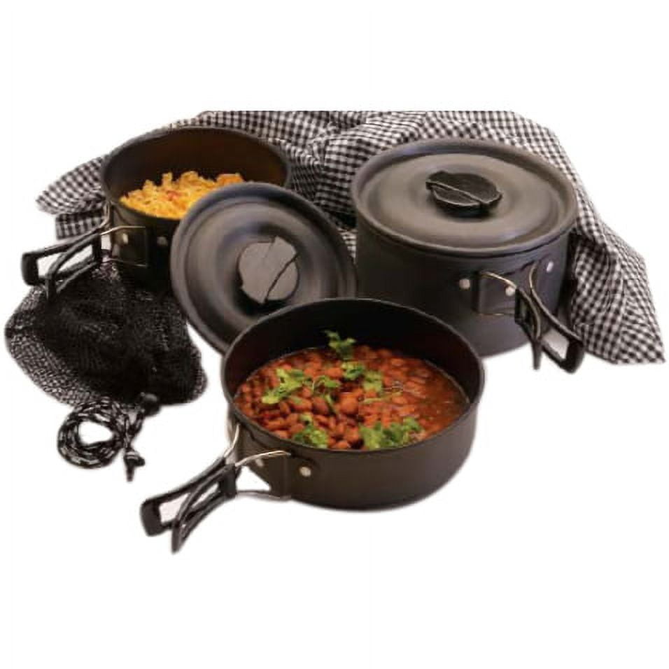 Texsport Black Ice The Scouter 5 pc Hard Anodized Camping Cookware