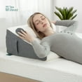 thumbnail image 1 of Texstead Bed Wedge Pillow for Sleeping, Memory Foam Wedge Pillow Set for Post Surgery 10 Inch Pillow Wedge with Washable Cover for Legs, Back Pain, Snoring, Alleviate Acid Reflux, 1 of 9