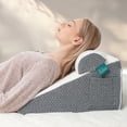 thumbnail image 1 of Texstead Bed Wedge Pillow for Sleeping, Memory Foam Wedge Pillow Set for Post Surgery 10 Inch Pillow Wedge with Washable Cover for Legs, Back Pain, Snoring, Alleviate Acid Reflux, 1 of 5