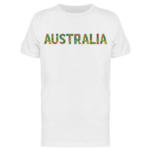 Text: Australia T-Shirt Men -Image by Shutterstock, Male Small