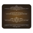 thumbnail image 1 of Text Border Calligraphic Old Vintage Elegant Book Mousepad Mouse Pad Mouse Mat 9x10 inch, 1 of 3