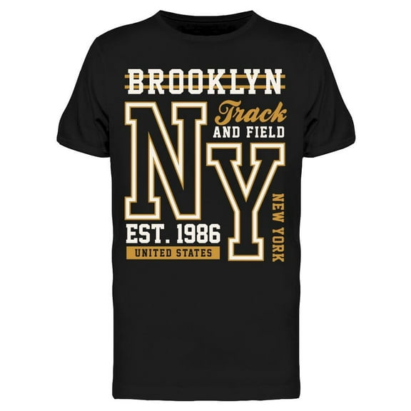 Text: Brooklyn Track And Field T-Shirt Men -Image by Shutterstock, Male Large