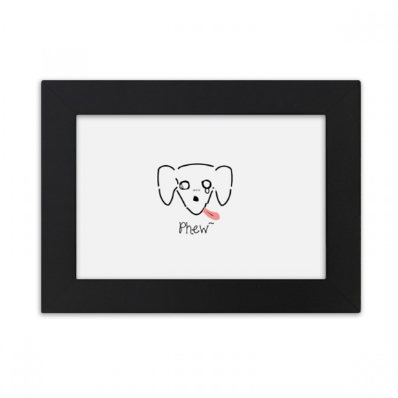 Text Dog Map Art Deco Fashion Desktop Photo Frame Ornaments Picture Art Painting
