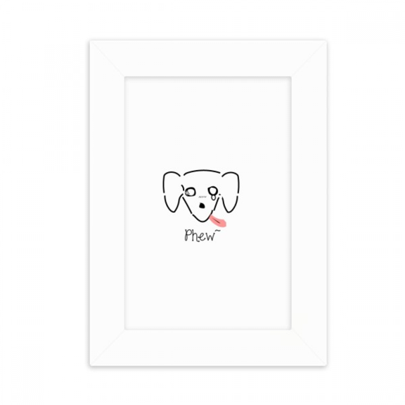 Text Dog Map Art Deco Fashion Desktop Photo Frame Picture Display Decoration Art Painting