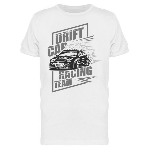 Text: Drift Car Racing Team T-Shirt Men -Image by Shutterstock, Male Medium