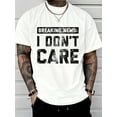 thumbnail image 1 of Text Element - Print  Breaking News Attitude  Tee, 1 of 4