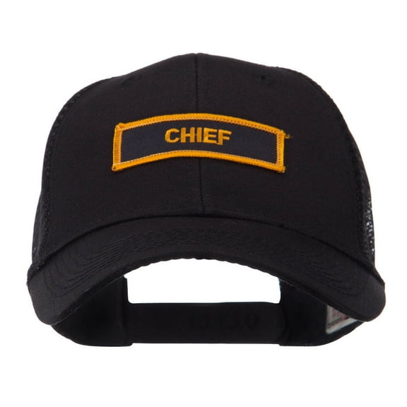 Text Law and Forces Embroidered Patched Mesh Cap - Chief OSFM