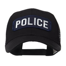 Text Law and Forces Embroidered Patched Mesh Cap - Police OSFM