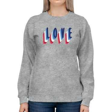 Text Love. Sweatshirt Women -GoatDeals Designs, Female XX-Large