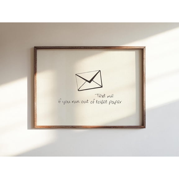 Text Me Bathroom Wall Art Decor Living Room Bedroom Office