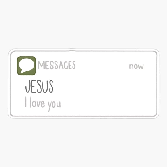 Text Message from Sticker