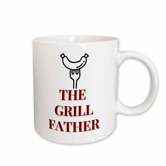 3drose, Text of the Grill Father, 11oz Mug