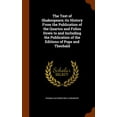 thumbnail image 1 of The Text of Shakespeare; Its History from the Publication of the Quartos and Folios Down to and Including the Publication of the Editions of Pope and Theobald (Hardcover), 1 of 1