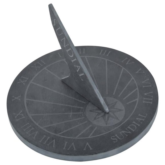 Text Slate Sundial, Round