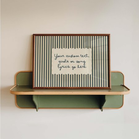 Text Song Lyrics Handwritten Quote Vintage Stripe Poster price history and forecast - BCstu