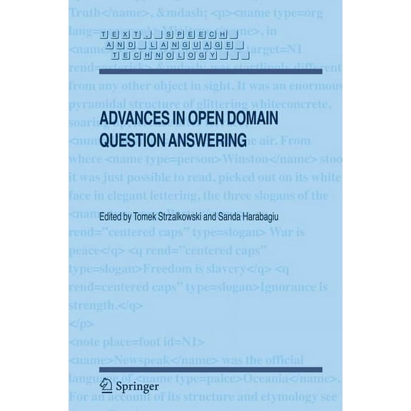 Text, Speech and Language Technology: Advances in Open Domain Question Answering (Paperback)