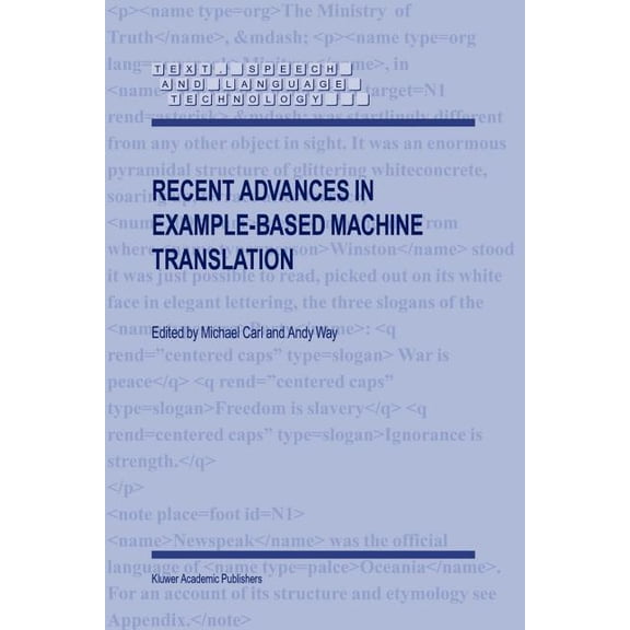 Text, Speech and Language Technology Recent Advances in Example-Based Machine Translation, Book 21, (Paperback)