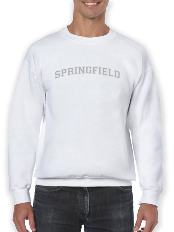 Text, Springfield Men Sweatshirt, Male Medium