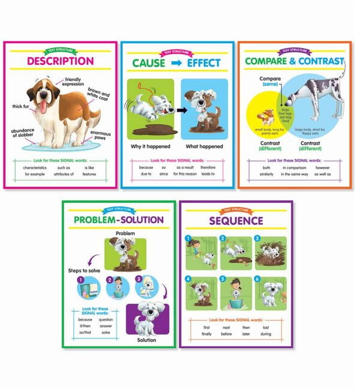 Text Structures Anchor Charts Bulletin Board (Other)