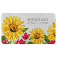 thumbnail image 1 of Text Sunflower Flowers (4) Door Mat Welcome Door Mat for Front Door, Home Entrance, Yard, Floor, Patio, Non Slip Spring Summer Welcome Mat Indoor Outdoor Doormat 30"*17", 1 of 6