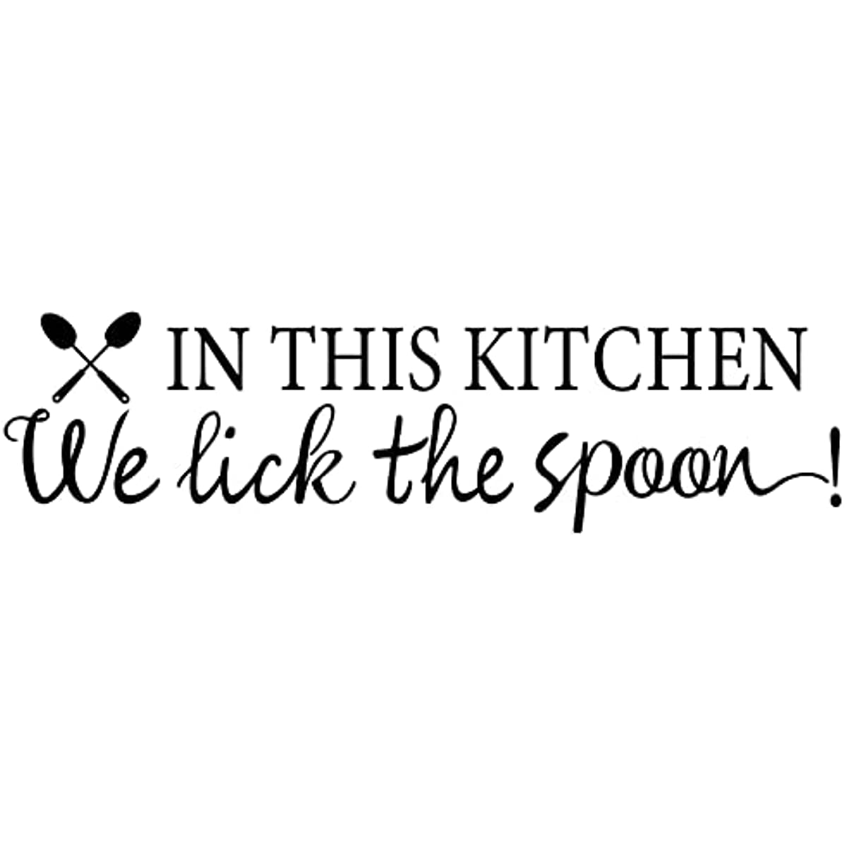 Text in This Kitchen PVC Wall Stickers Funny Art Wall Decals Vinyl Wall