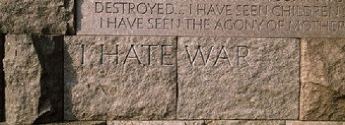 Text engraved on stones at a memorial Franklin Delano Roosevelt Memorial Washington DC USA Canvas Art - Panoramic Images (18 x 7)