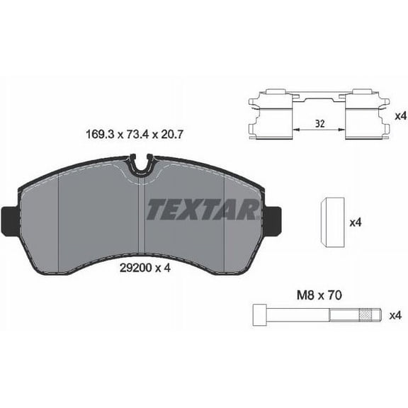 Brake Pad SetREO 292002052