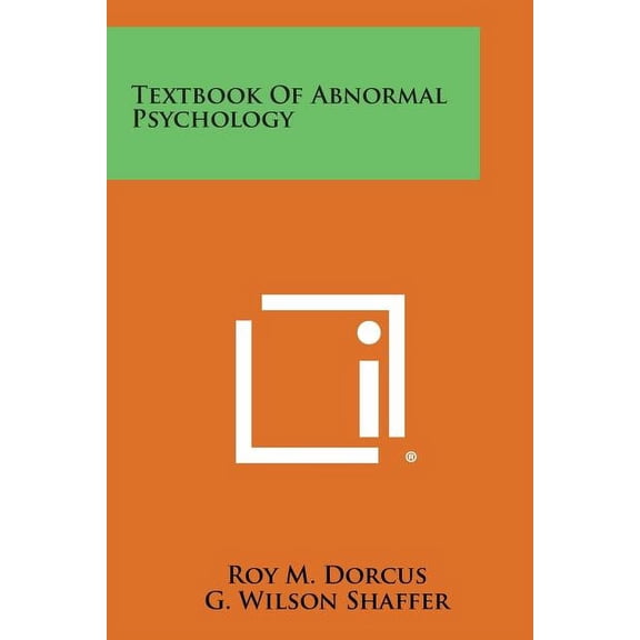 Textbook of Abnormal Psychology