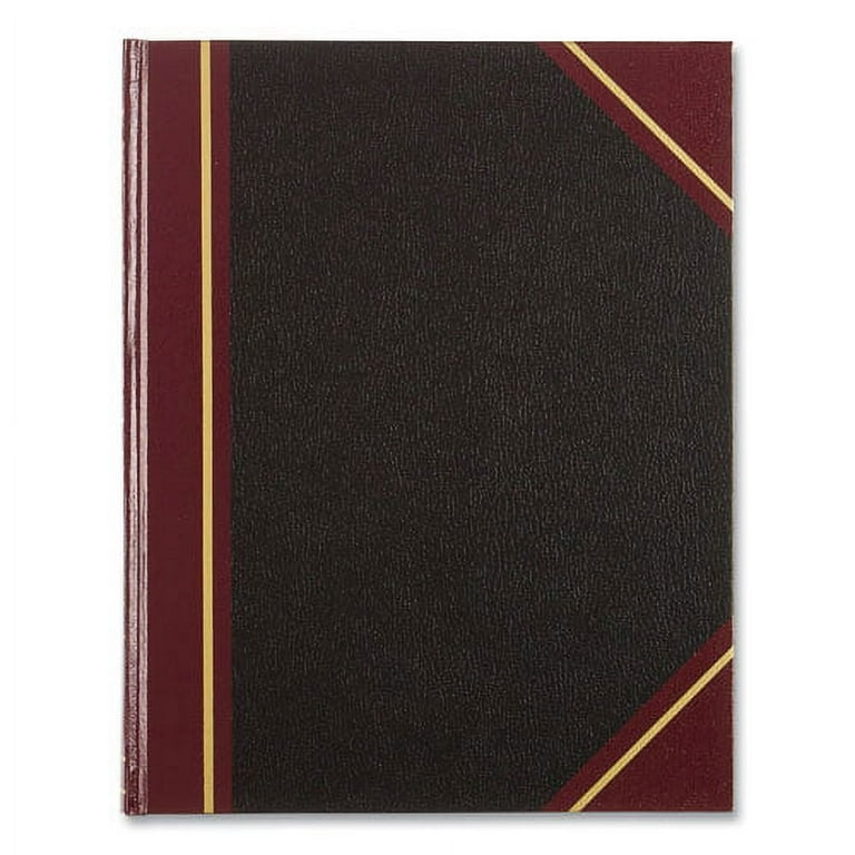 Texthide Eye-Ease Record Book, Black/Burgundy/Gold Cover, 10.38 x 8.38 Sheets, 300 Sheets/Book Texthide Eye-Ease Record Book, Black/Burgundy/Gold Cover, 10.38 x 8.38 Sheets, 300 Sheets/Book