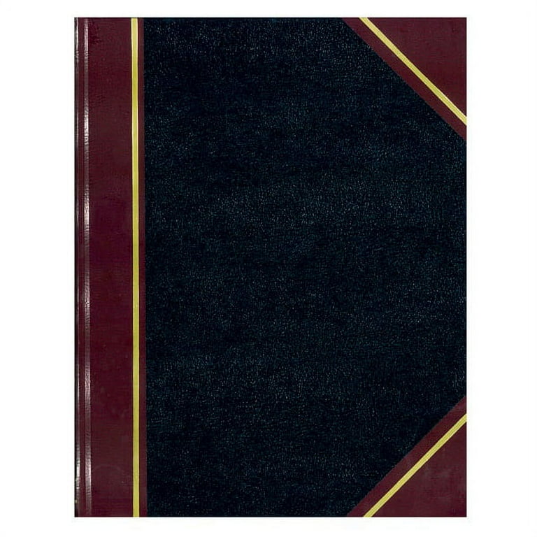 Texthide Eye-Ease Record Book, Black/Burgundy/Gold Cover, 10.38 x 8.38 Sheets, 300 Sheets/Book Texthide Eye-Ease Record Book, Black/Burgundy/Gold Cover, 10.38 x 8.38 Sheets, 300 Sheets/Book