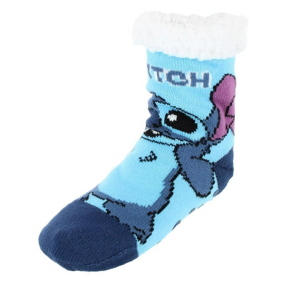 Textiel Trade Boy's Disney Lilo & Stitch Sherpa Lined Slipper Socks (1 Pair)