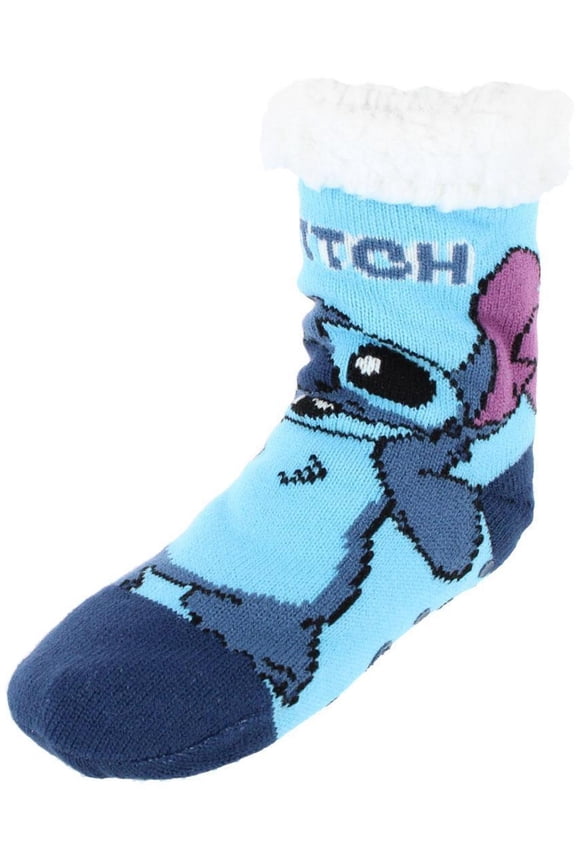 Boy's Disney Lilo & Stitch Sherpa Lined Slipper Socks (1 Pair)