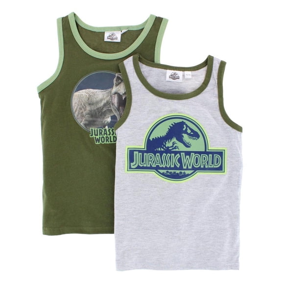 Textiel Trade Boy's Jurassic World Singlet (2 Pack)