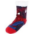 thumbnail image 1 of Textiel Trade Boy's Marvel Spider Man Sherpa Lined Slipper Socks (1 Pair), 1 of 5