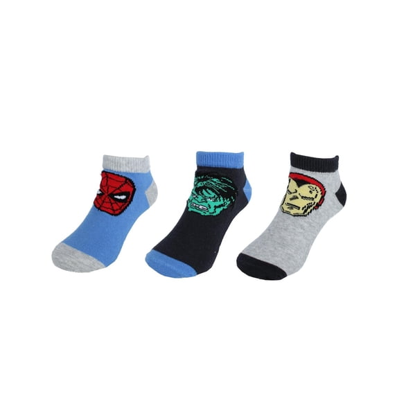 Textiel Trade Boy's Marvel Superhero Sneaker Socks (3 Pack)