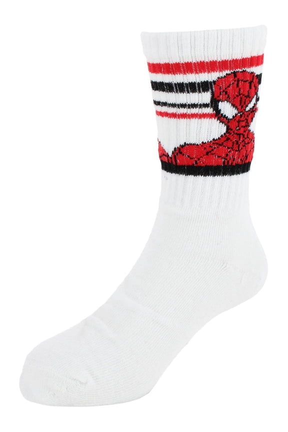 Boy's Marvel The Amazing Spider-Man Ribbed Athletic Socks (2 Pair)