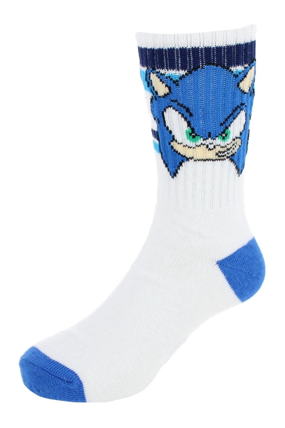 Boy's Sega Sonic Ribbed Athletic Socks (2 Pair)