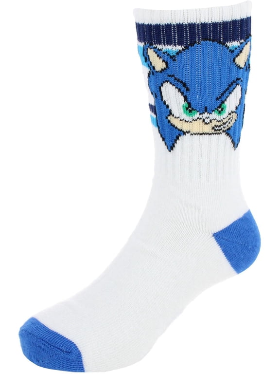 Boy's Sega Sonic Ribbed Athletic Socks (2 Pair)