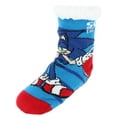 thumbnail image 1 of Textiel Trade Boy's Sega's Sonic the Hedgehod Sherpa Lined Slipper Socks (1 Pair), 1 of 4