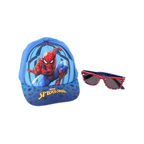 Textiel Trade Boy's Spiderman Baseball Hat & Sunglasses Set