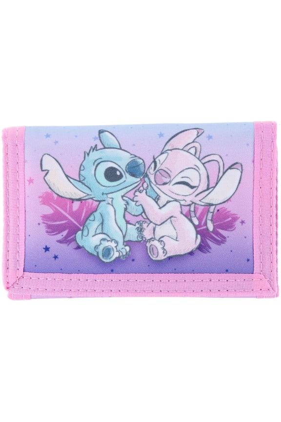Disney's Kids Lilo & Stitch with Angel Hook & Look Tri-Fold Wallet