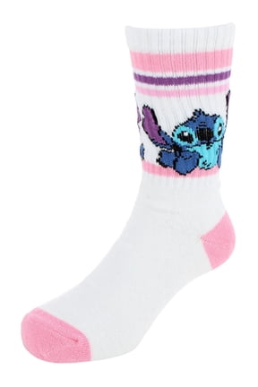 Girl's Disney Lilo & Stitch Ribbed Athletic Socks (2 Pair)