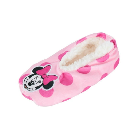 Textiel Trade Girl's Disney Minnie Mouse & Polka Dots Anti-Slip Slippers