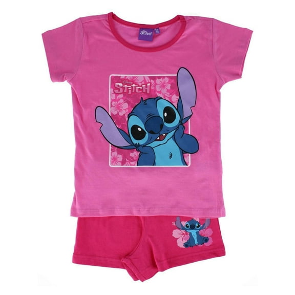 Textiel Trade Girl's Lilo & Stich Short Pajama Set