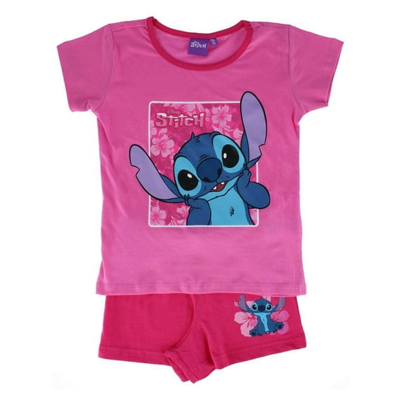 Textiel Trade Girl's Lilo & Stich Short Pajama Set