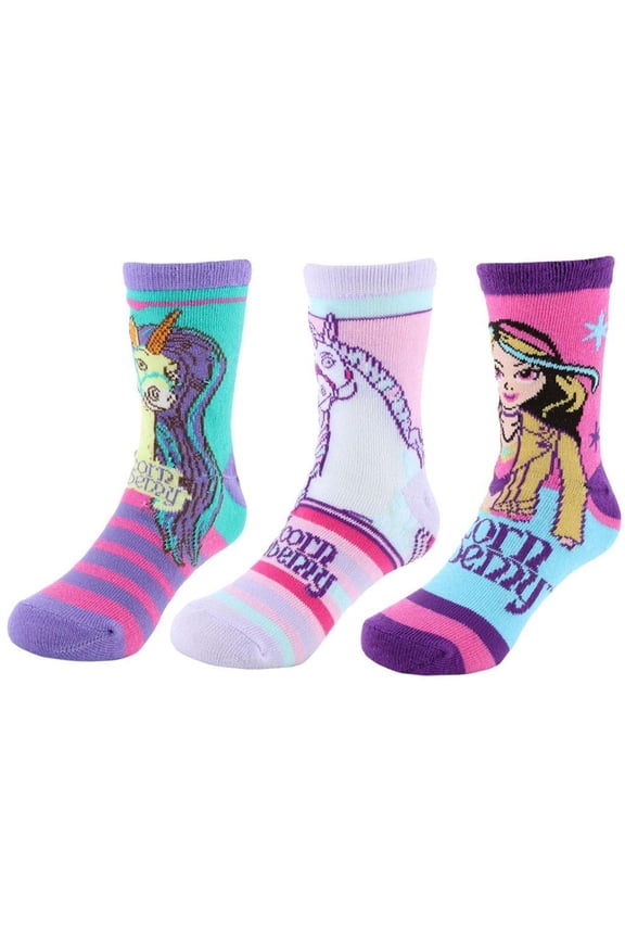 Girl's Netflix Unicorn Academy Unicorn Power Novelty Socks (3 Pair)